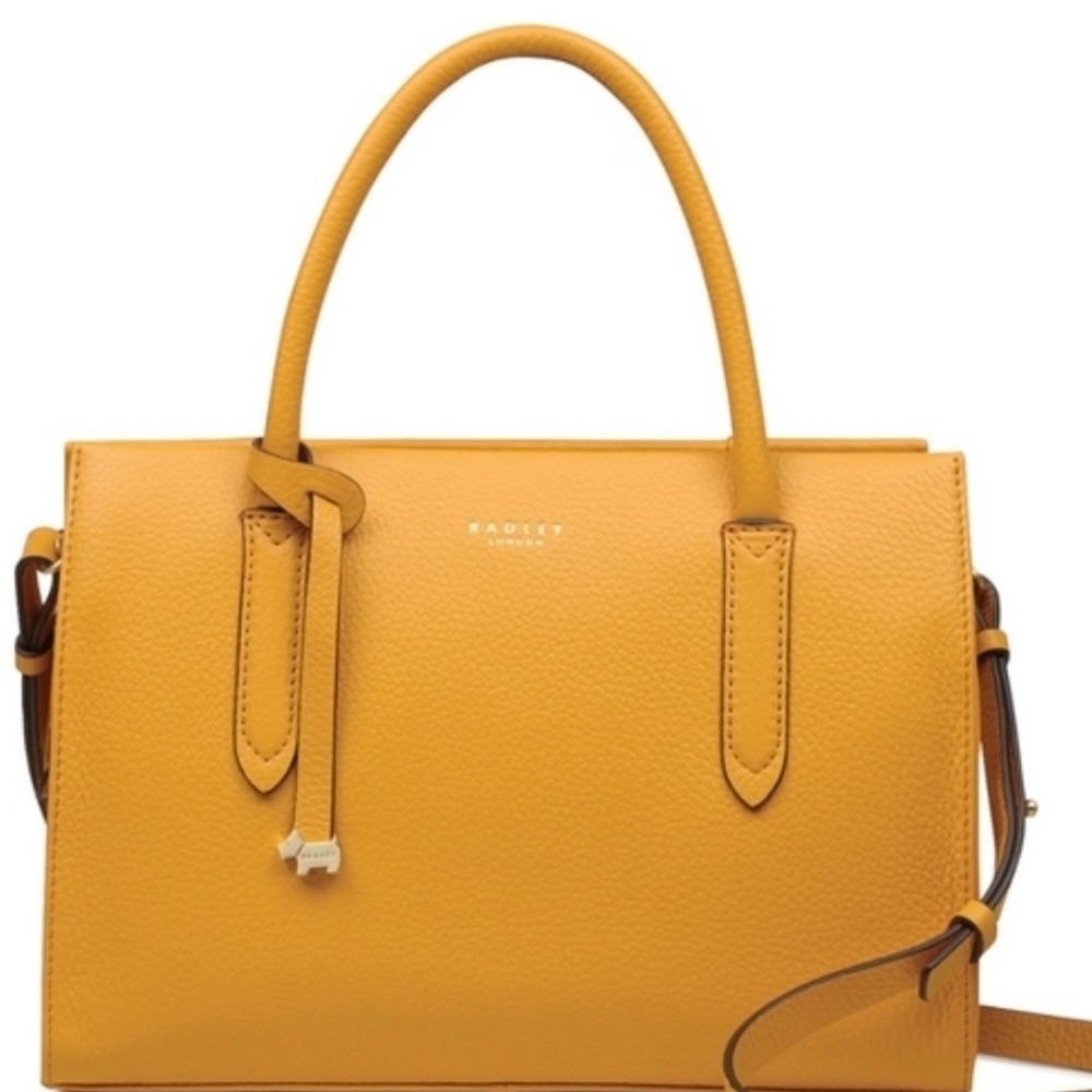 Radley Of London Arlington Court  Pebble Leather Yellow Handbag